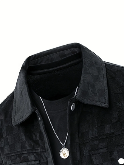 Veste en daim à carreaux Maverick
