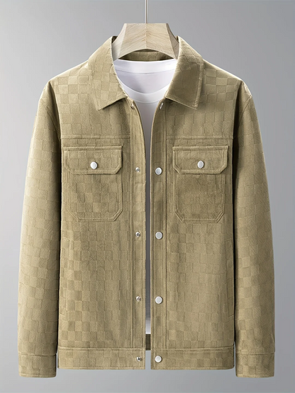 Veste en daim à carreaux Maverick